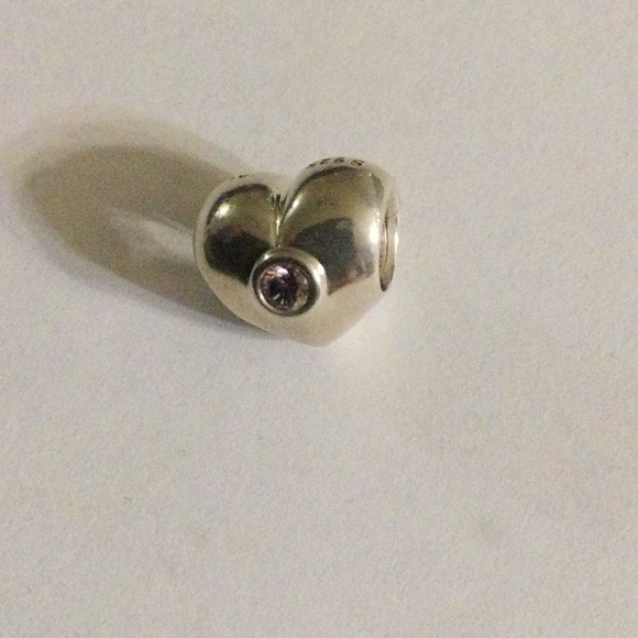 Pandora Sterling Silver Heart  pink Crystal NEW - Picture 1 of 3